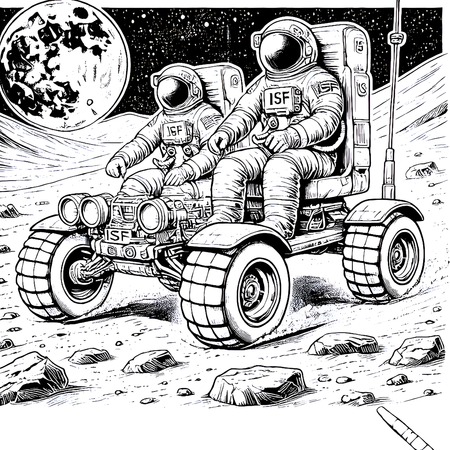 International Space Federation - Coloring Book - By BookClub Studios