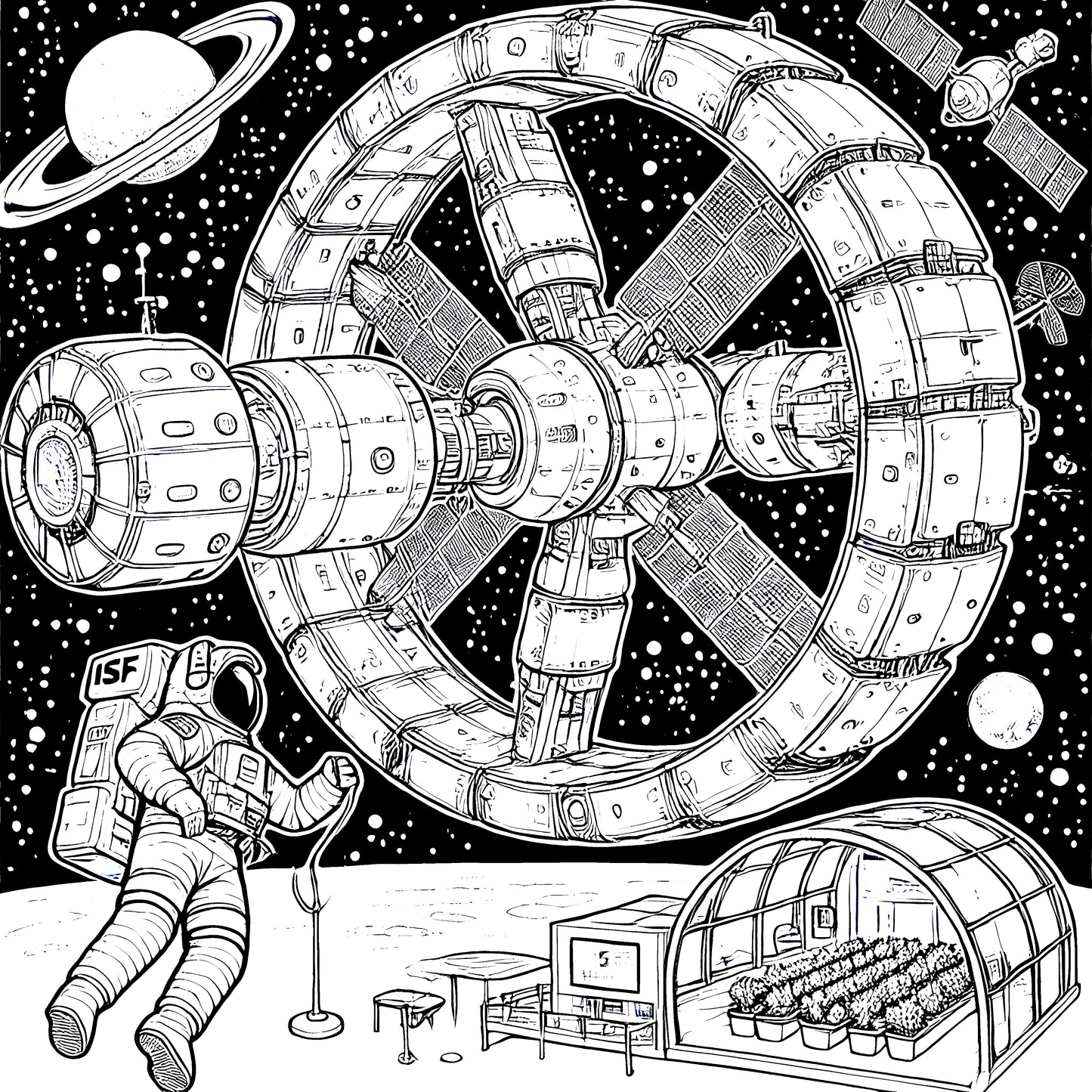 International Space Federation - Coloring Book - By BookClub Studios