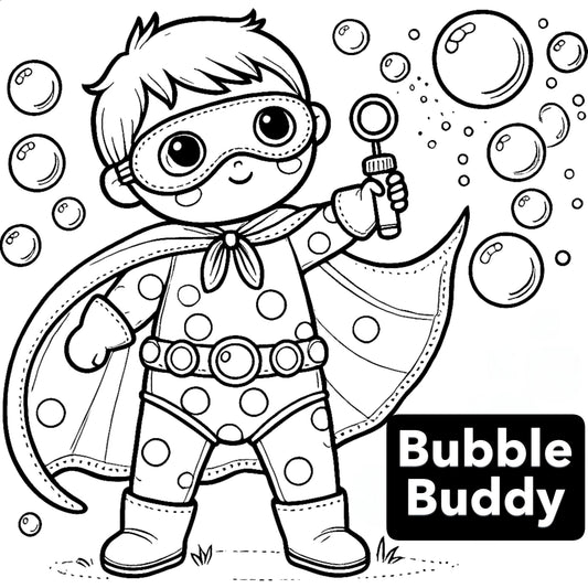 Toddler Superheroes Coloring Book - 6 page Preview