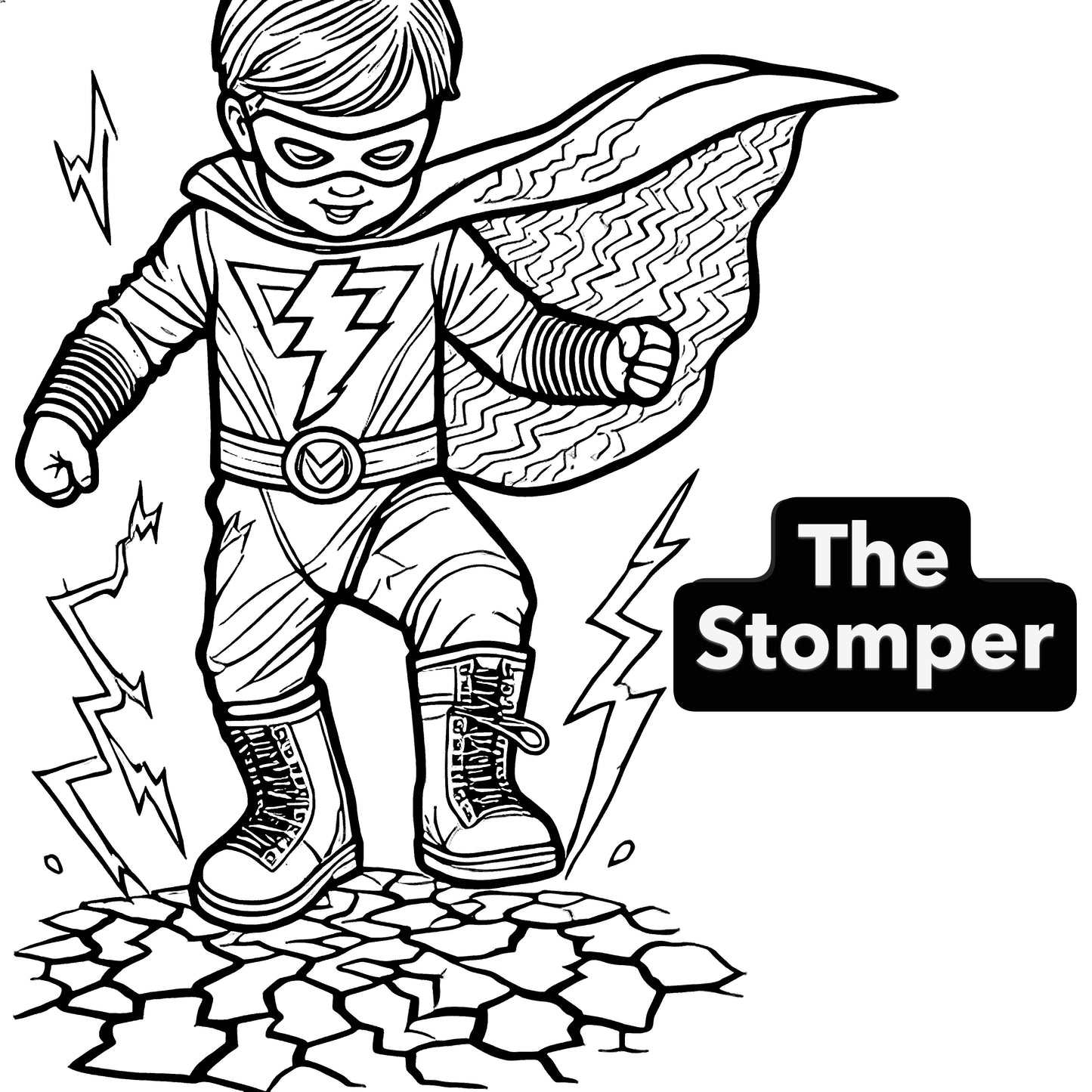 Toddler Superheroes Coloring Book - 6 page Preview
