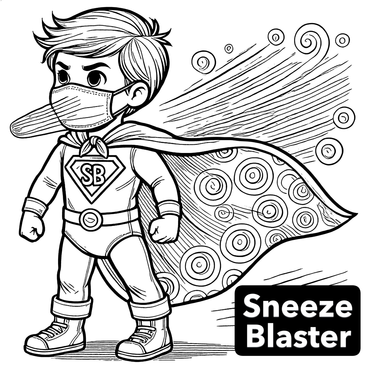 Toddler Superheroes Coloring Book - 6 page Preview
