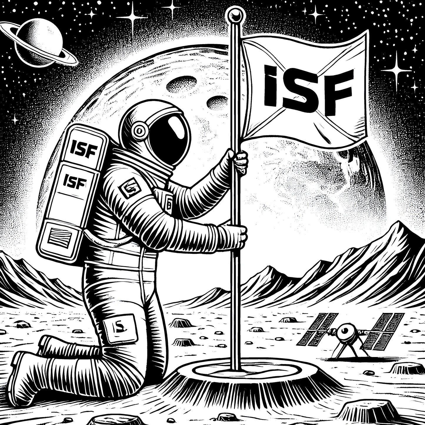 International Space Federation- Full Coloring Book (100 Pages)