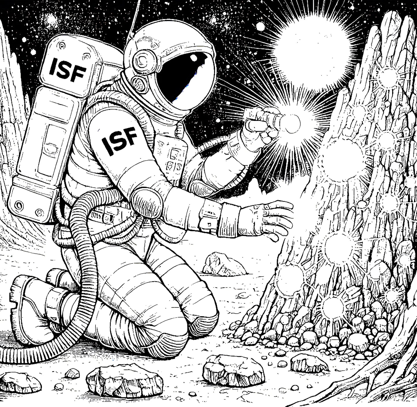 International Space Federation- Full Coloring Book (100 Pages)