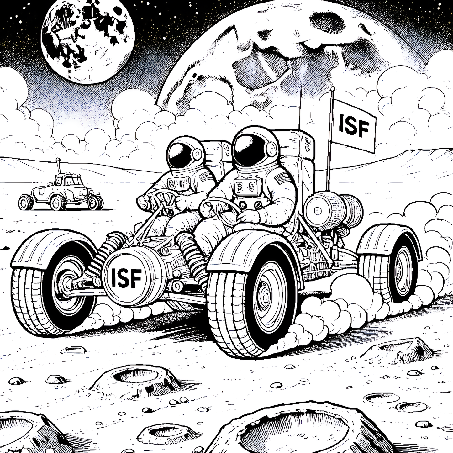 International Space Federation Coloring Book - Free Preview